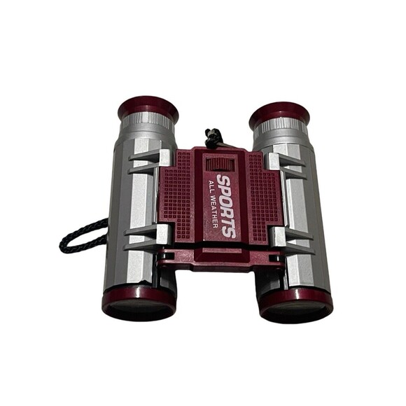 SPORTS ALL WEATHER BINOCULARS RED RARE - Picture 1 of 8